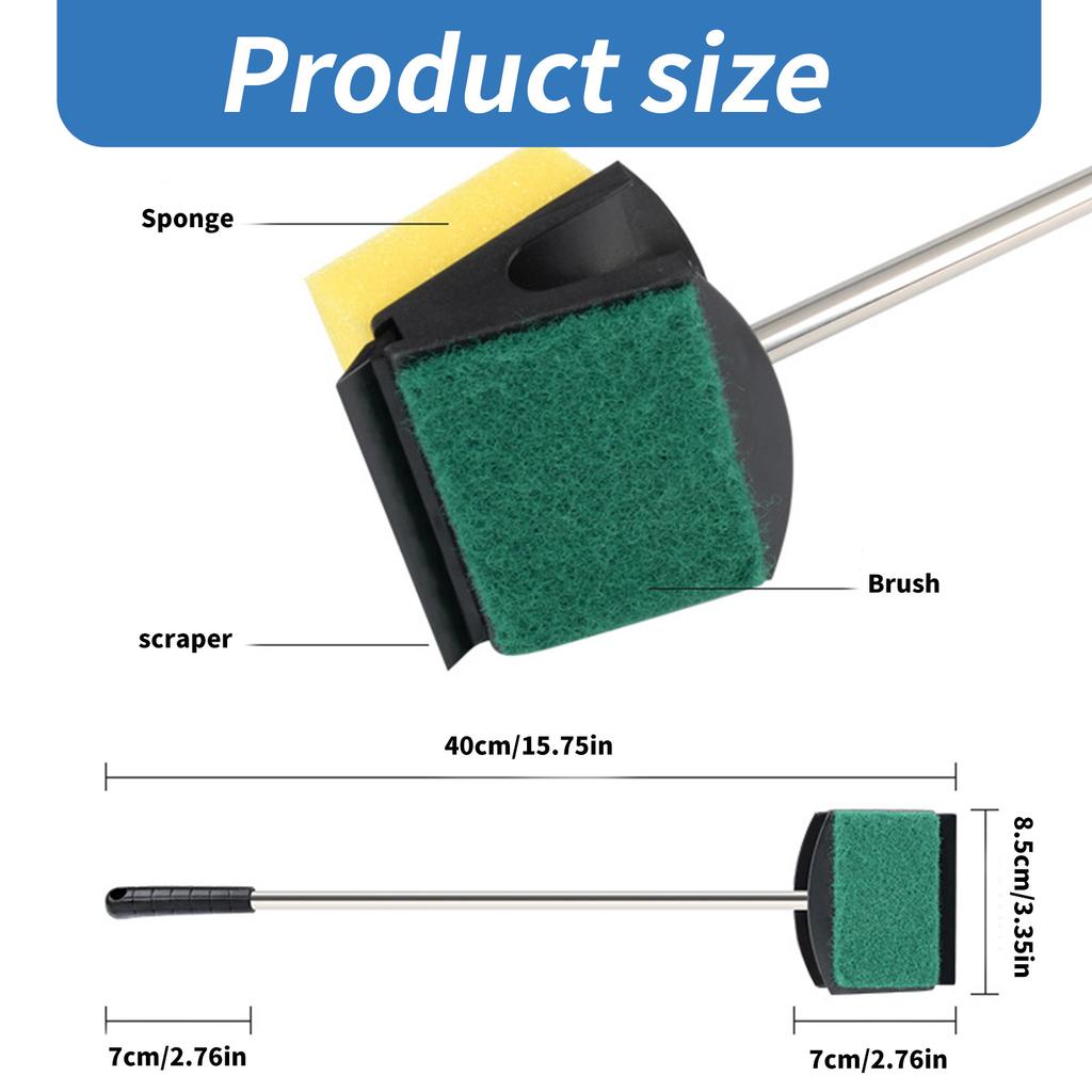 Cleaning Brush for Aquarium Cleaner Tool Glass Algae Scrapers Tool Fish Tanks Cleaner Tool Window Cleaning