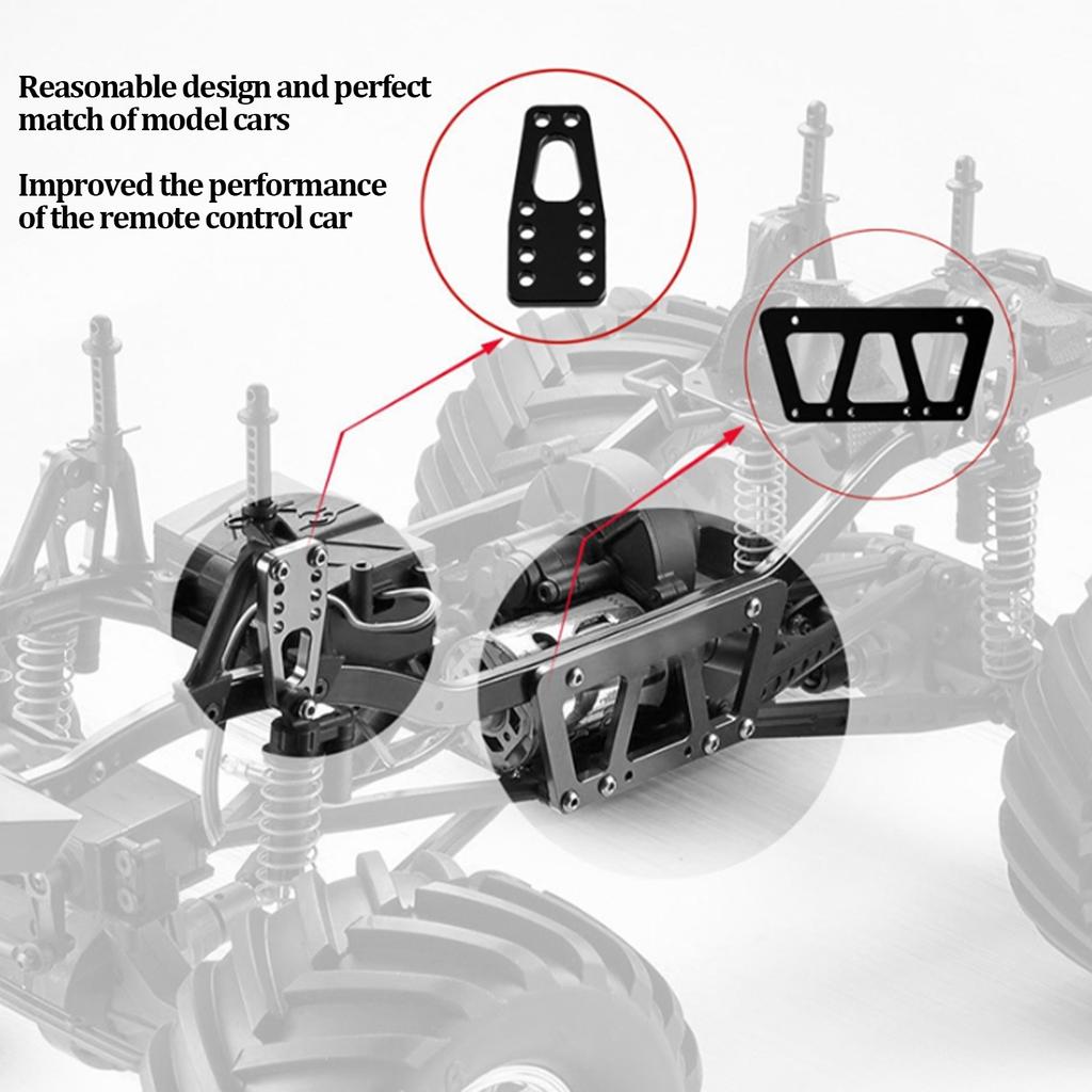 RC Metal Alloy Chassis Lift Plate Set Kit for   SCX10 1Celsius10 RC Model Car Parts