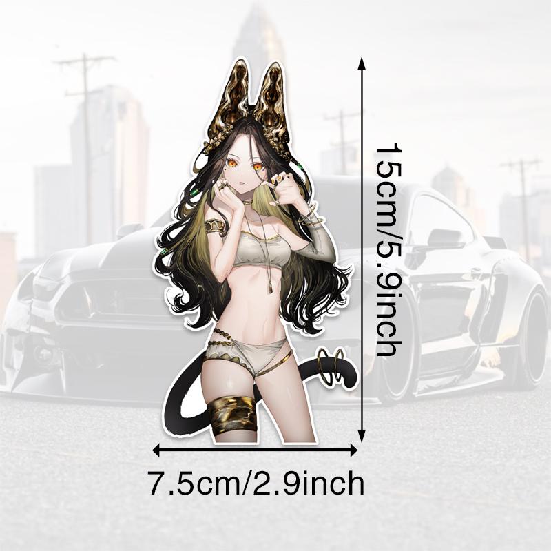 

DM72#15 см игривая и забавная аниме-девушка виниловая наклейка на автомобиль водонепроницаемая виниловая наклейка автомобильные аксессуары декор 11x15cm