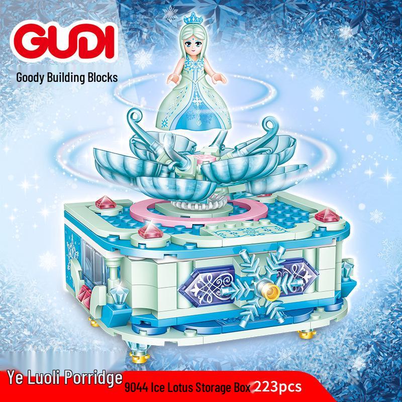 Genuine Ye Luoli Building Blocks Educational Toy for Girls - Small Particle Castle Puzzle Box