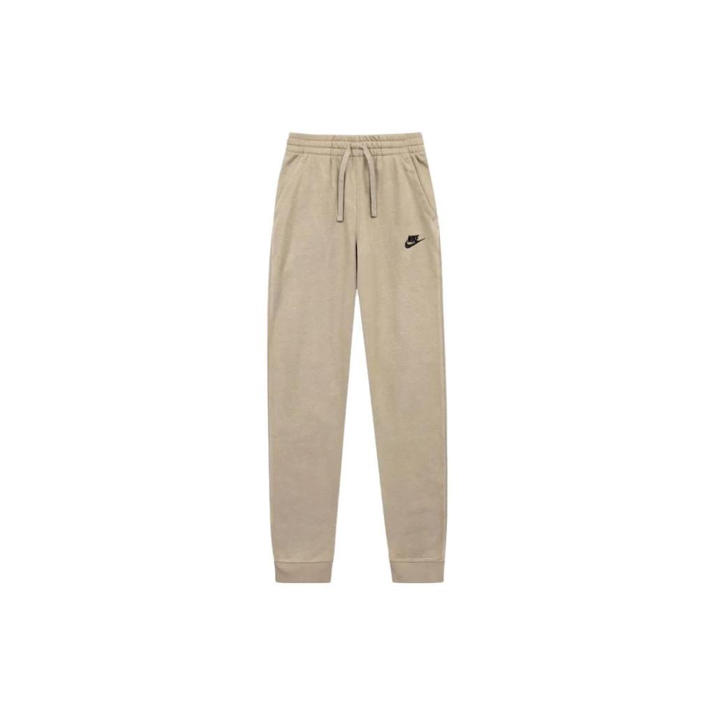Nike Pantaloni casual pentru copii cu picioare drepte, cu șnur de culoare uni Pantaloni pentru copii maro DA0864-247