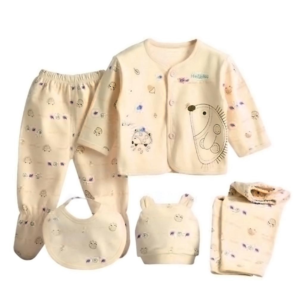 5 Pcs Newborn Baby Clothes Set Coat Top Pants Outfit