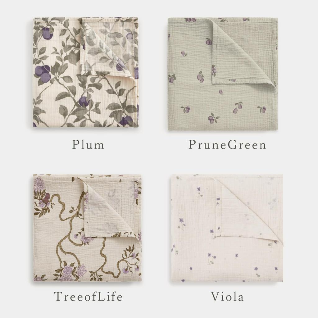 Garbo & Friends Muslin Swaddle Blanket, Baby Gauze Towel, GF212022-1300-331GL, Isla (5900)