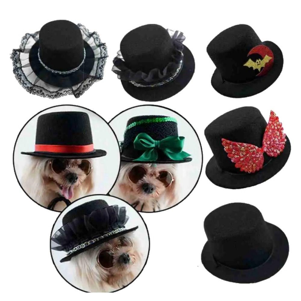 

Polyester Dogs Cats Headwear Adjustable Dog Decoration Top Hats Funny Cat Cowboy Hat Cosplay Style I