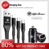 Hub Caps Car Interior Charger 3 In 1 Charging Cable Auto Accessories For Alfa Romeo Giulietta Mito 159 Giulia Stelvio 156 147 ToOZ2 