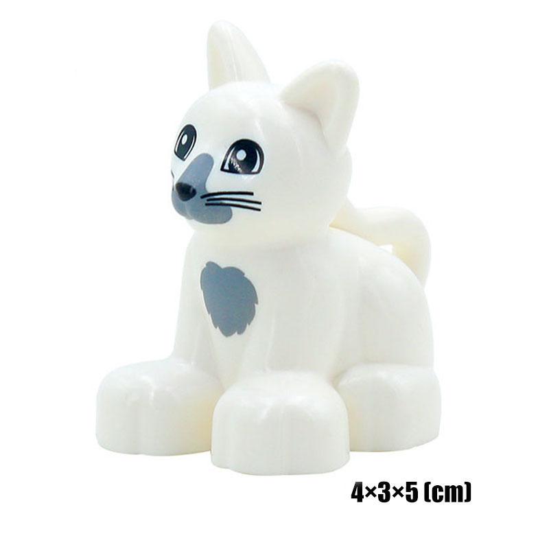 1Pcs Big Block Building Classic Marine Animal Wildlife Penguin Whale Compatible Duplo Bricks Set Supplement Toy For Children