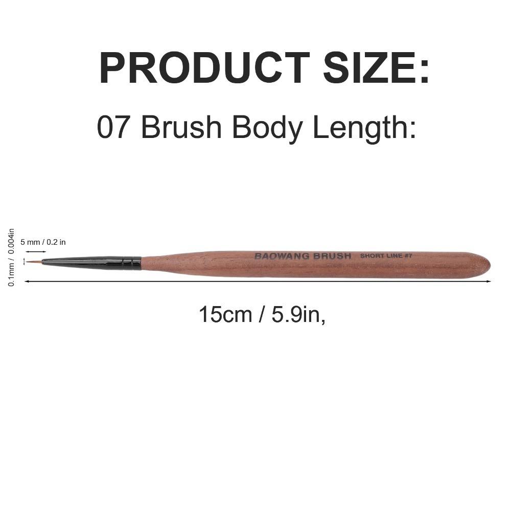 Ergonomic Handle Nail Art Brush Thin Detail Design Nail Drawing Brush Nail DIY Brush Home Use 5mm