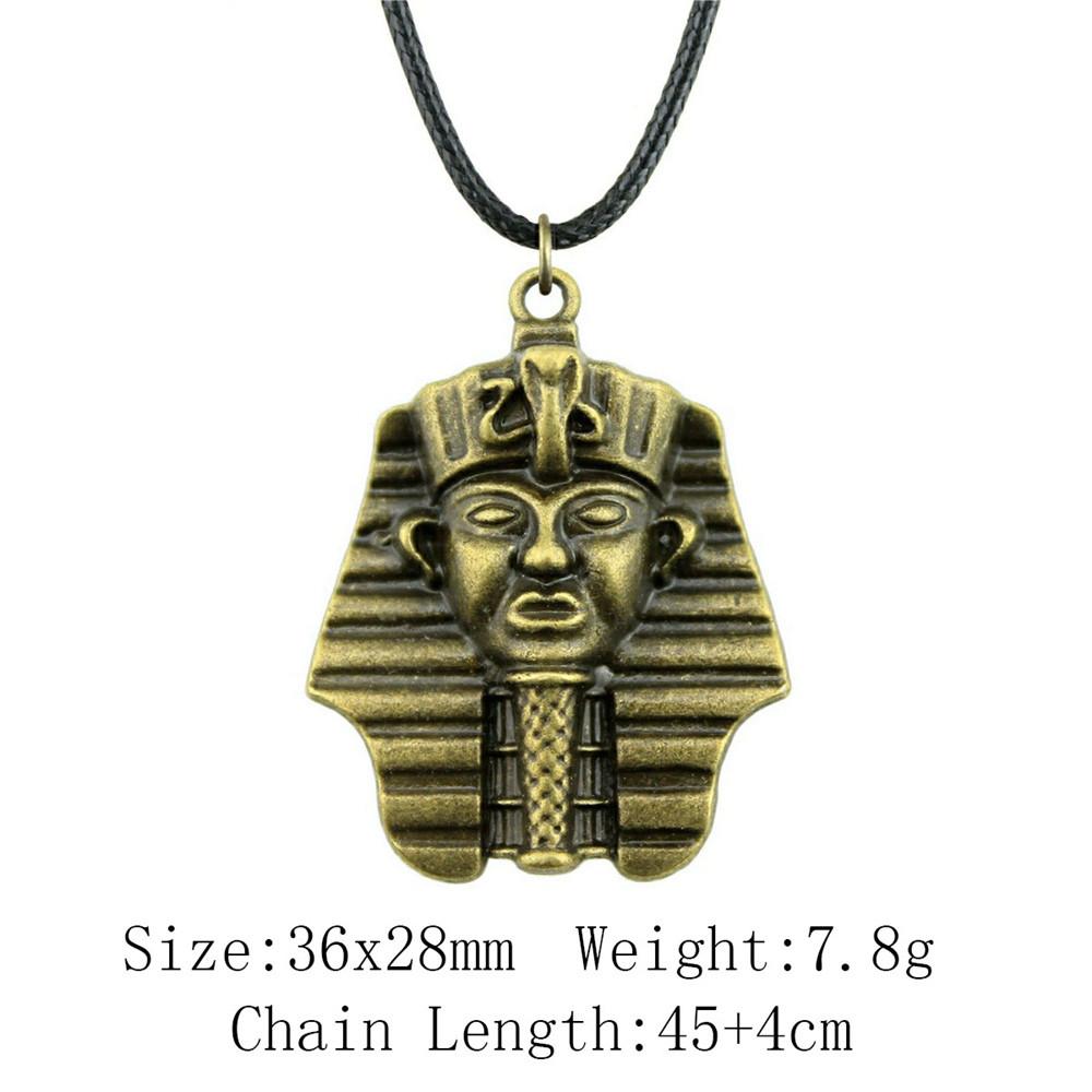 2025 Trend Best Friend Necklace Chief Pharaoh Buddhism Necklace Leather Chain 45cm Audience Necklaces With Pendant