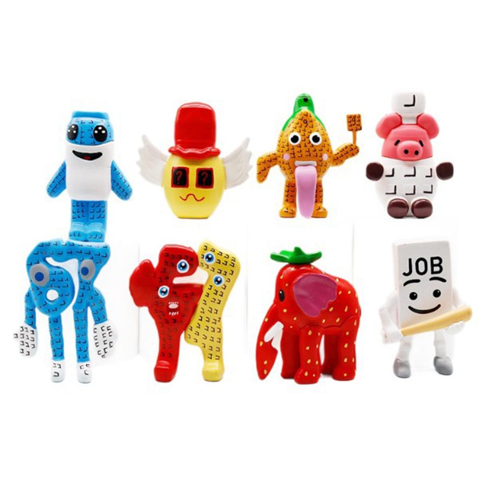 6-8pcs/Set Steal a Brainrot Figure Toy Cartoon Action Figure PVC Desktop Decoration Model Doll Toy Fans Gift