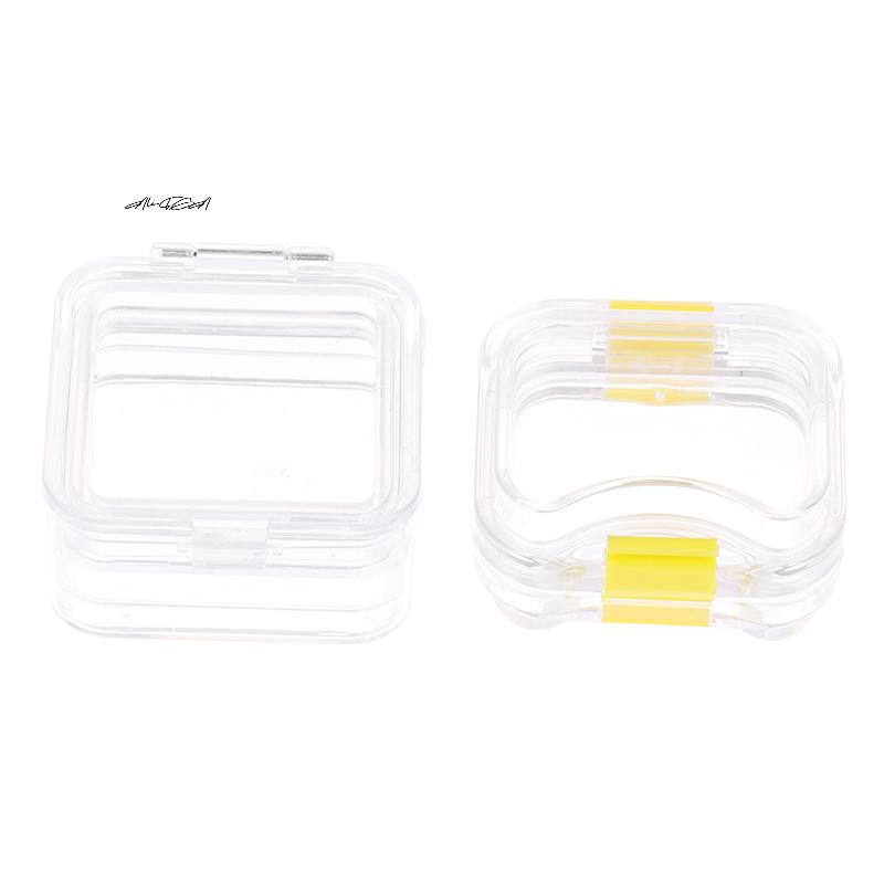 1Pcs Plastic Dental Lab Storage Box with Film Denture Teeth Container Case - False Tooth Case Box with Membrane for Dental Lab