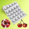 Chocolate Molds Small Cherry Shape Mousse Molds Pastrys Bakings Supplies Silicone Material Suitable for DIY Bakings Treat