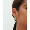 PAVOI 14K Gold Plated 925 Sterling Silver Post Teardrop Chunky Hoop Earrings - Lightweight Drop Earrings for Women - Designer Earring Trendy Jewelry
