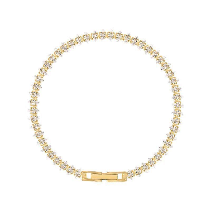 1 STK Damenmode Trendiges Geometrisches Wassertropfen Zirkon Armband Zirkon Accessoires Geeignet für Date, Party, Festival Geschenke