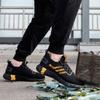 Fashion Breathable Men Safety Shoes With Steel Toe Cap Working Boots Indestructible Shoes Male Puncture-Proof Casual Work Sneakers