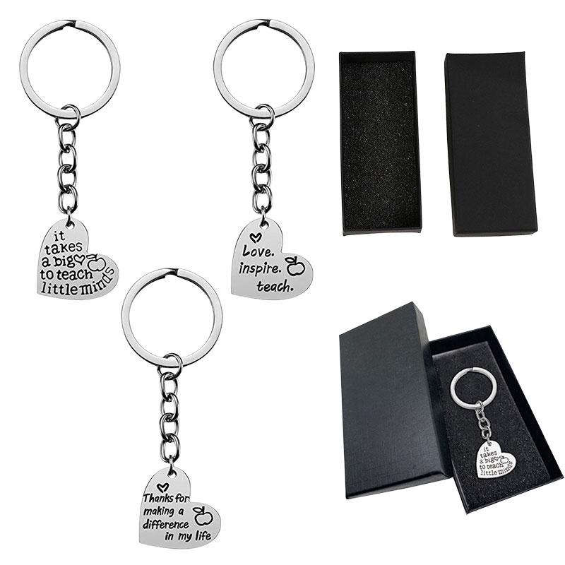 Schlüsselanhänger aus Edelstahl mit Herzmotiv – das perfekte Geschenk zum Lehrertag oder Schulabschluss
