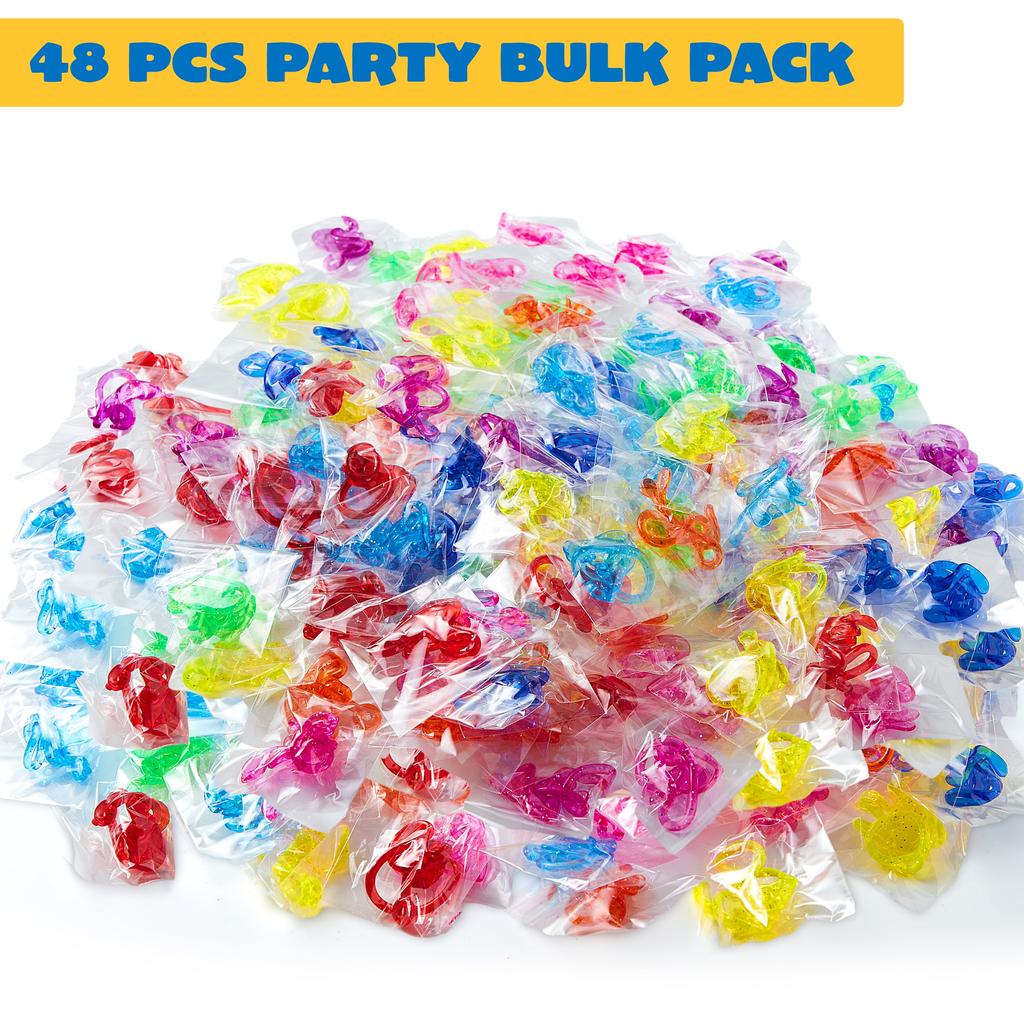 Joyfy Pcs Sticky Hands Party Favors Kids Assorted Stretchy Slappy Fun Fidget Toys Birthday Chirstmas Gift 48/120 for Kid Friendly Entertaining Play