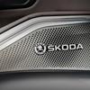 FGD3 4 Stück für Logo Fabia Superb Kamiq Kodiak Yeti Octavia Karoq RS Auto Innenlautsprecher Aufkleber Audio Sound Abzeichen Stereo Aufkleber