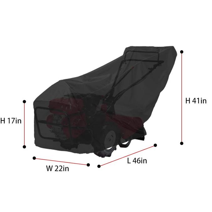 Garden Shield Rototiller Cover For Outdoor Storage PVC-free Easy To Clean 210D Oxford Fabric Waterproof PU Layer