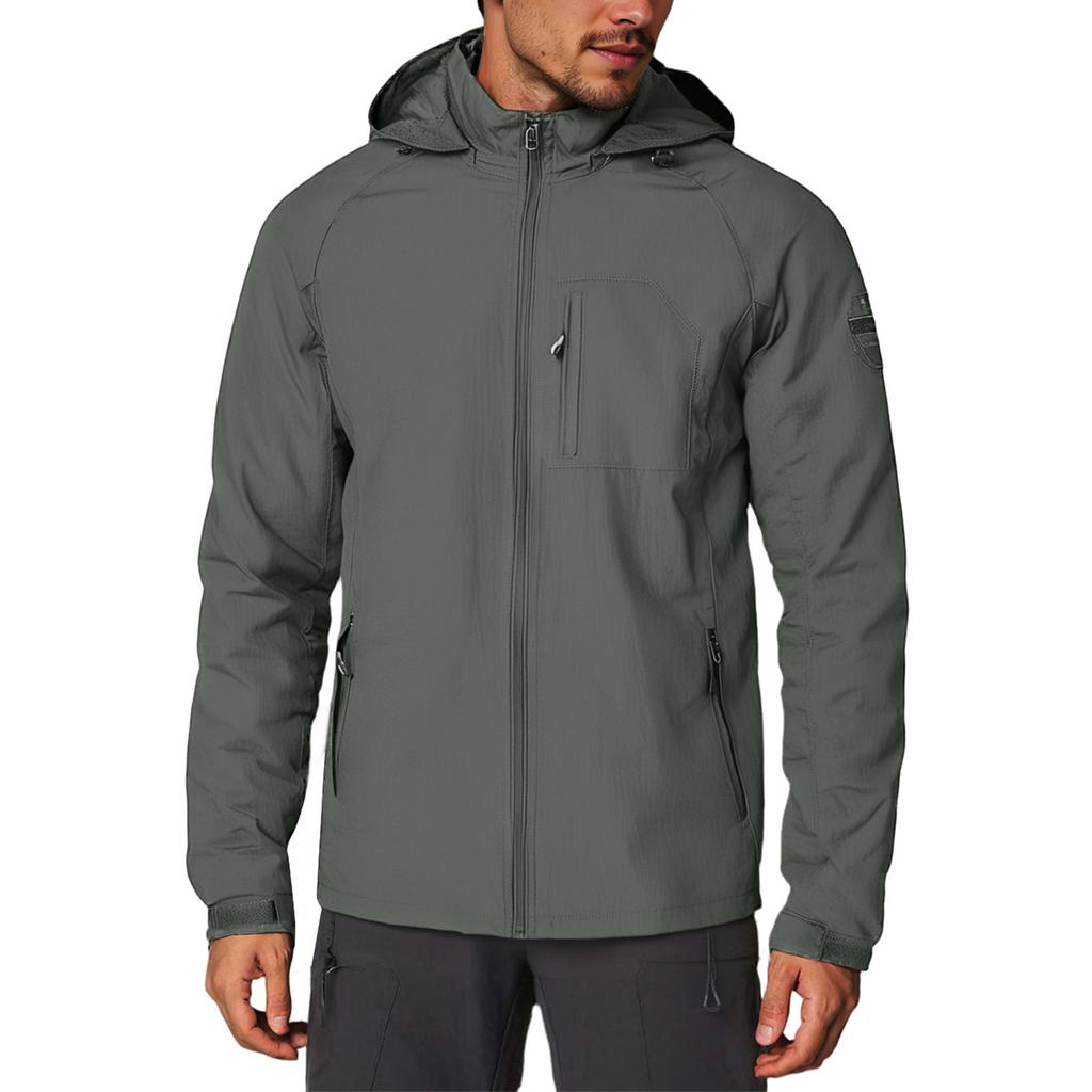 Men'S Zipper Jacket, Casual Long Sleeved Zipper Hooded Jacket