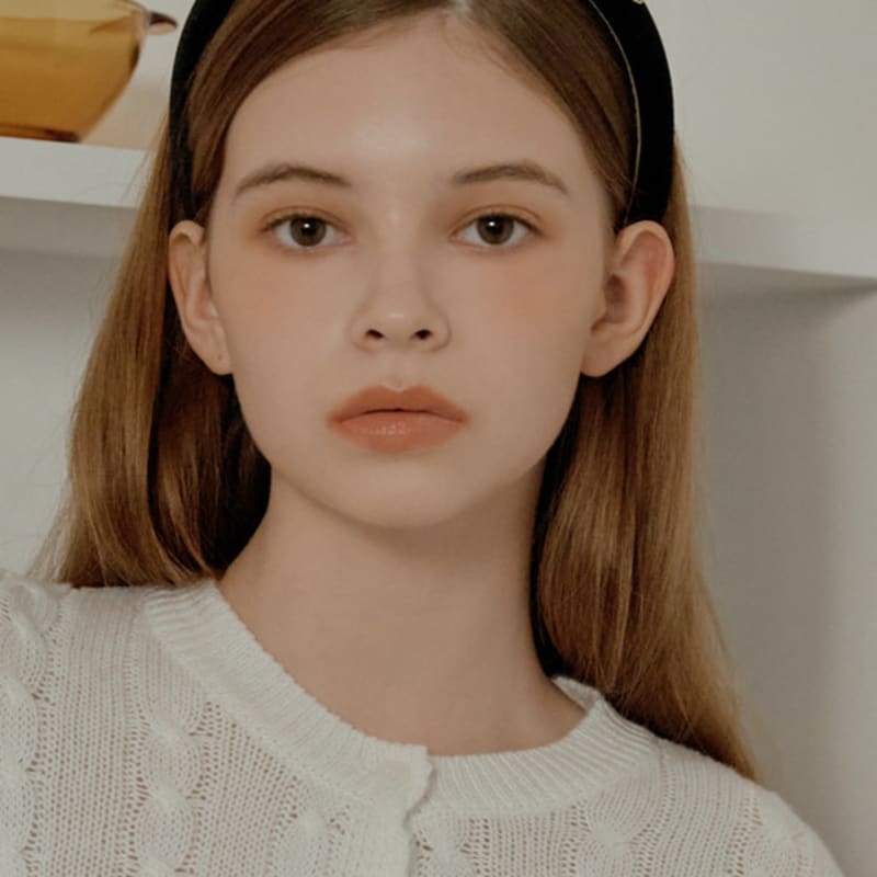 ANOETIC VOLUME SATIN VELVET HAIRBAND_BLACK