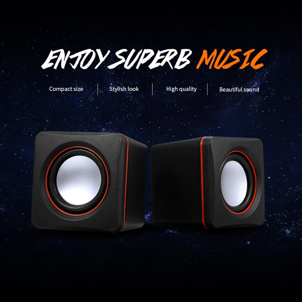 3.5mm Jack Mini Music Speaker Stereo Sound USB Speaker Plug and Play Computer Speaker  Smartphones