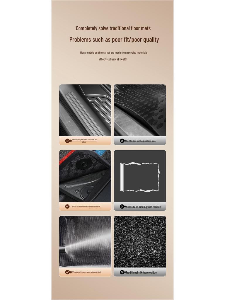 Toyota Corolla Rui Fang TPE Silk Coil Full Coverage Car Mats for Driver's Seat