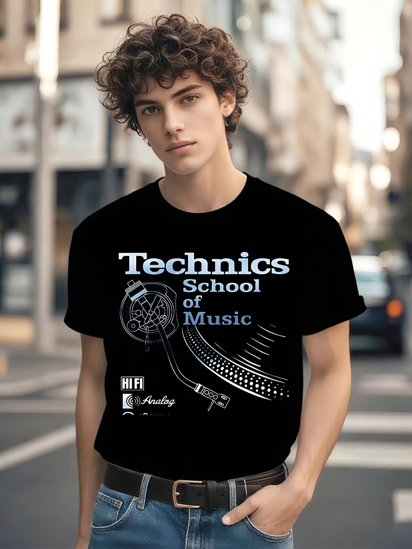 Technics School of Music Graphic T-shirt - Vintage Music Producer Tee XXXXL