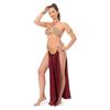 Return Of The Jedi Cosplay Costume Princess Leia Slave Uniform Suit Women Sexy Golden Bikini Set For Halloween Carnival Party