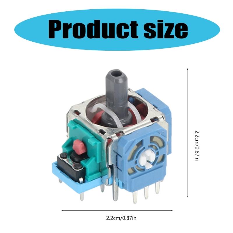 Control PCB with Blue Potentiometer Sensing Module Resistor for Gamepad Controller, Solve Stick Drift Optimally Gameplay