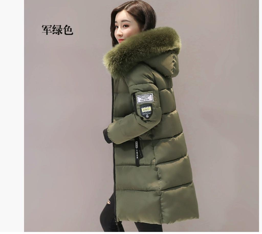 Padded clothes women's coat new winter slim down padded clothes women's medium and long thickened padded jacket women