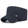 Men's Fleece Lined Earflap Flat Top Winter Cycling Hat