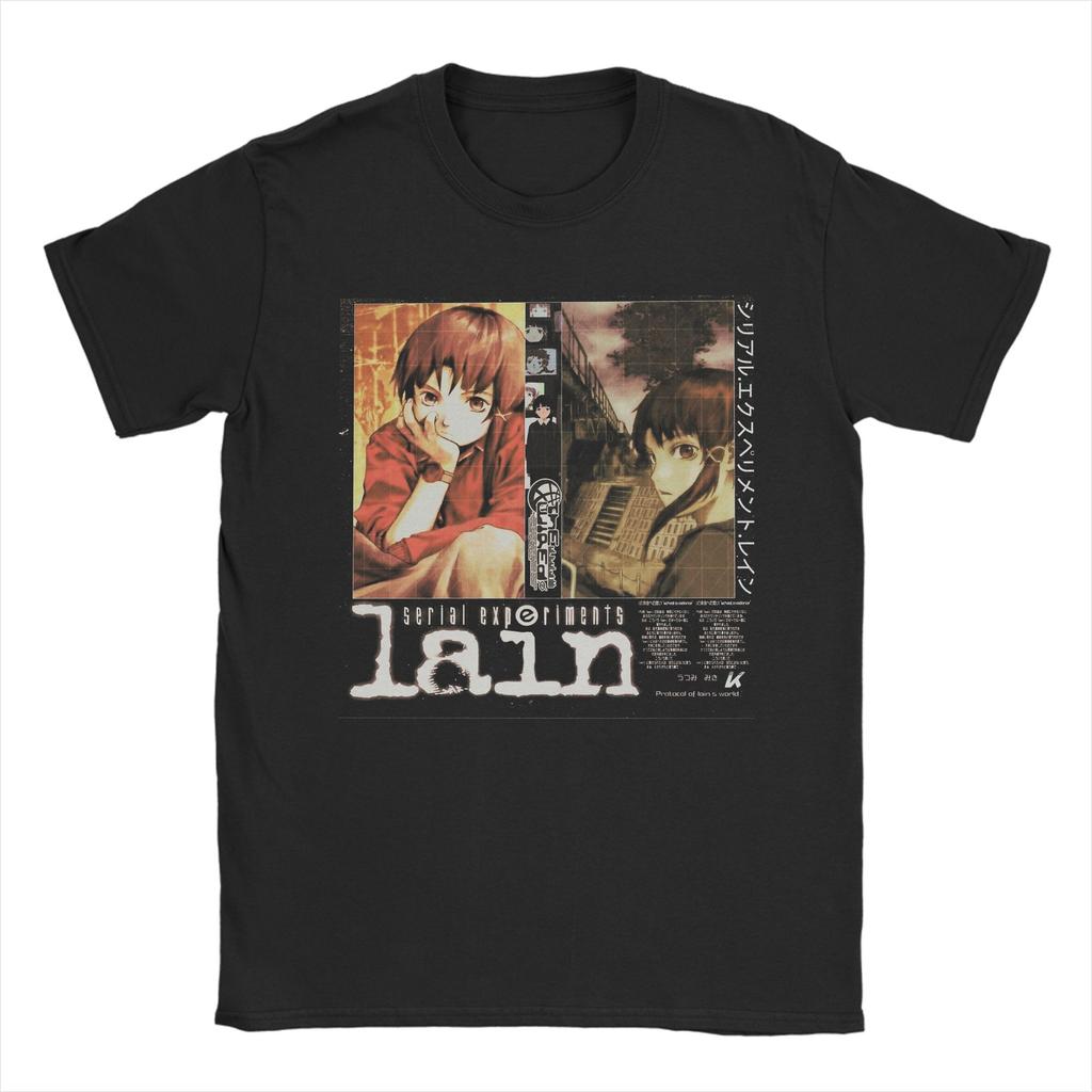 Serial Experiunisexts Lain Classic TShirt T Shirts Unisex Unisex Cotton Humorous TShirt O Neck Tees Short Sleeve Clothing Big Size