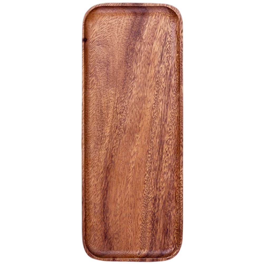 Artistic Dinnerware Handmade Walnut Tray Dining Table Decor Asymmetrical Shape Design Comfortable Tactile Feel