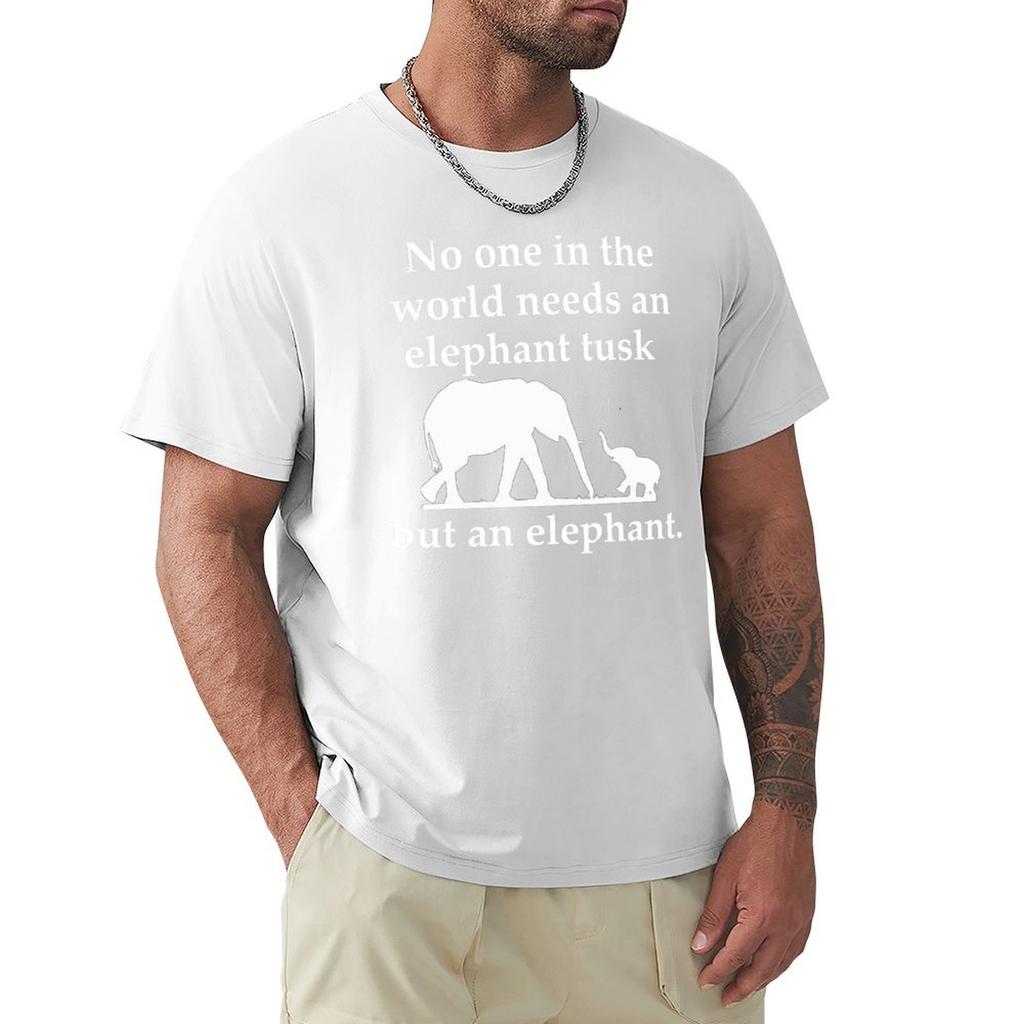 Elephant Tusk T-Shirt Short Sleeve Tee Anime Stuff Designer Shirts Men T Shirt