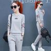 Sportswear Suit for Female Students in Spring and Autumn Korean Style Loose Fashion Casual Large Size Two-piece Fashion Set