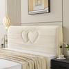 All-inclusive  Plush Quilted Headboard Cover Thick Velvet Bed Head Cover Bed Backrest Dustproof Soft Bedside Protector Cover