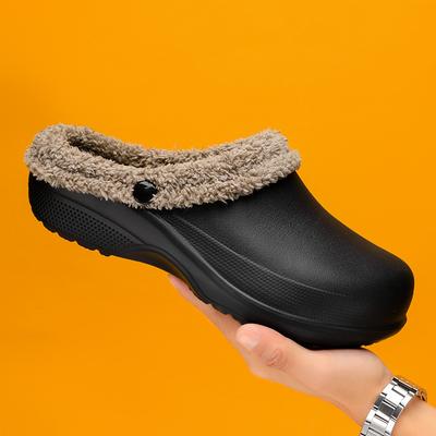 Cotton Shoes New Home Couple Baotou Slippers Men's Thick Bottom Outer Wear Warm Cotton Trailers