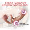 Strapless Strap-on Telescopic Dildo Vibrator Double-heads Vibrating G-Spot Stimulator Big Penis Adult Lesbian Sex Toys For Women