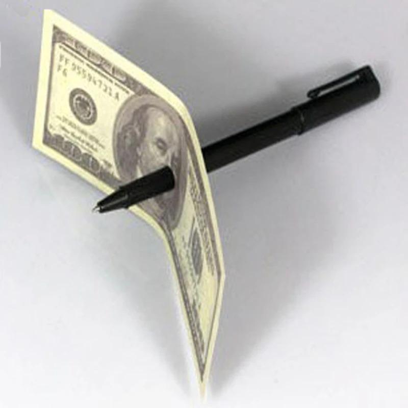 Penetration Magic Tricks Pen Thru Dollar Close up Magic Deluxe Pen Through Dollar Bill Magic Mentalism Illusion Gimmick Props