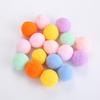20x Small Pompoms for Cats to for Play Colorful DIY Craft and Art Supplies 3cm Soft Pom Pom Balls for Cats Lightweight