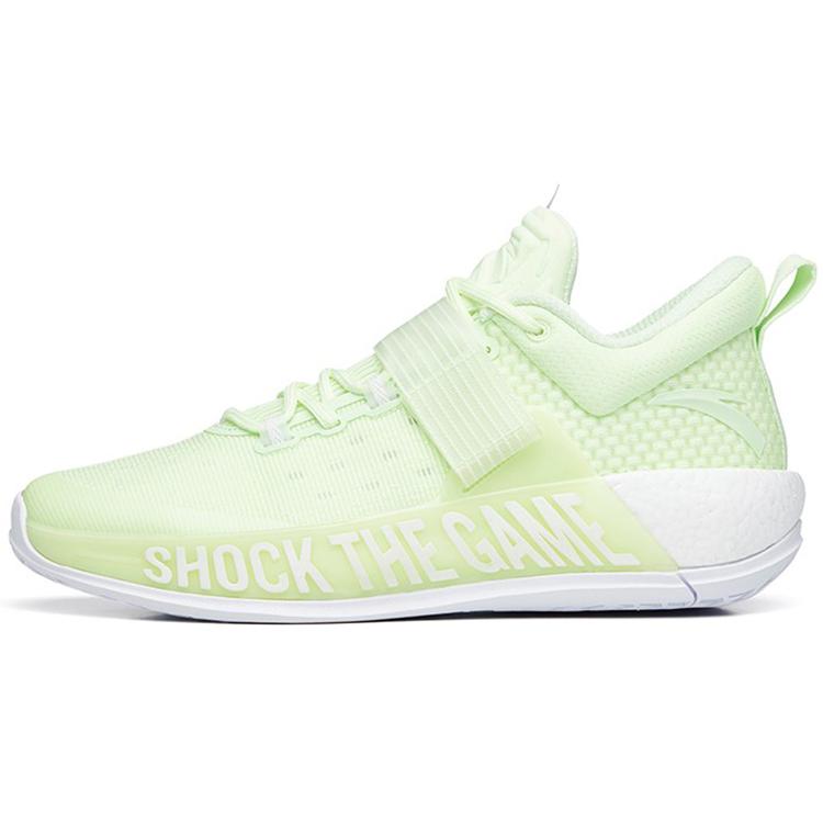 

New Anta Hengsao4 Cushioning Anti-Slip And Wear-Resistant Rebound Low-Top Performance Basketball Shoes Men s White Green 112231608-4 44.5