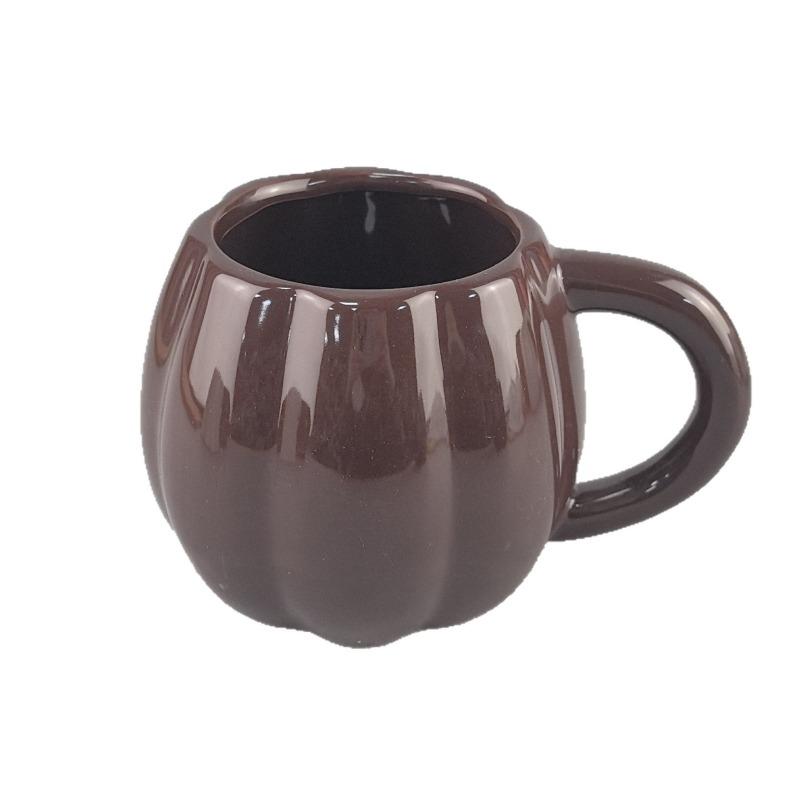 Halloween ceramic mug pumpkin shaped drinking cup can be LOGO ceramic coffee cup