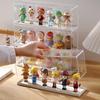 Acrylic Doll Collectible Display Case Transparent Toy Storage Box Stackable Dustproof Rack