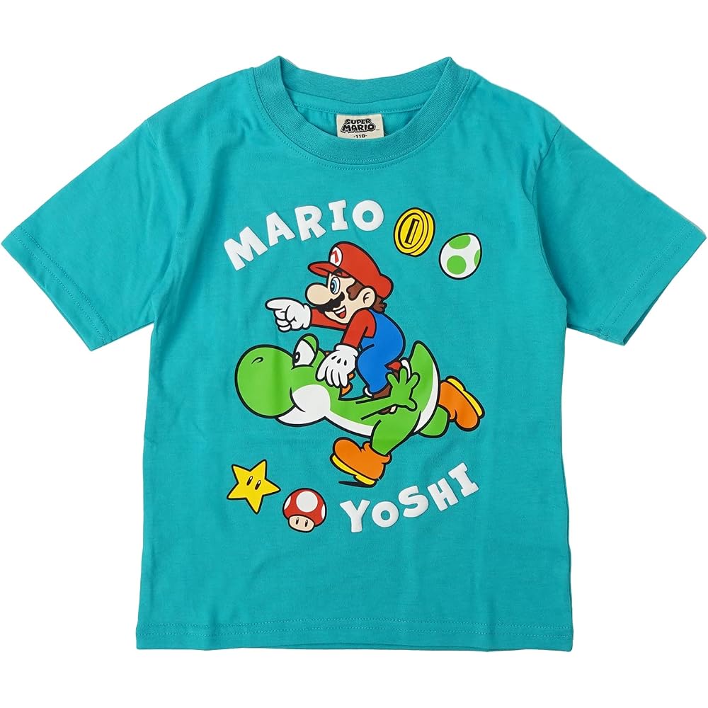 [Fine Plus] T-shirt Super Mario Patch Toy Short Sleeve Mario Luigi Yoshi Character Toy