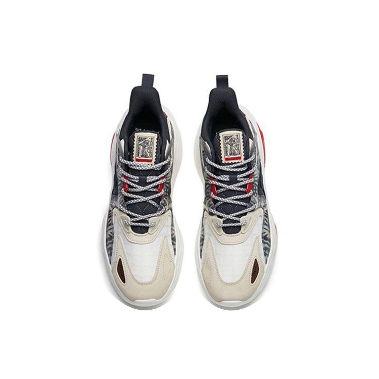 Anta Mix 4.0 Non-Slip Wear-Resistant Low-Top Casual Shoes Men Sneakers Yellow White Gray 112218812-6