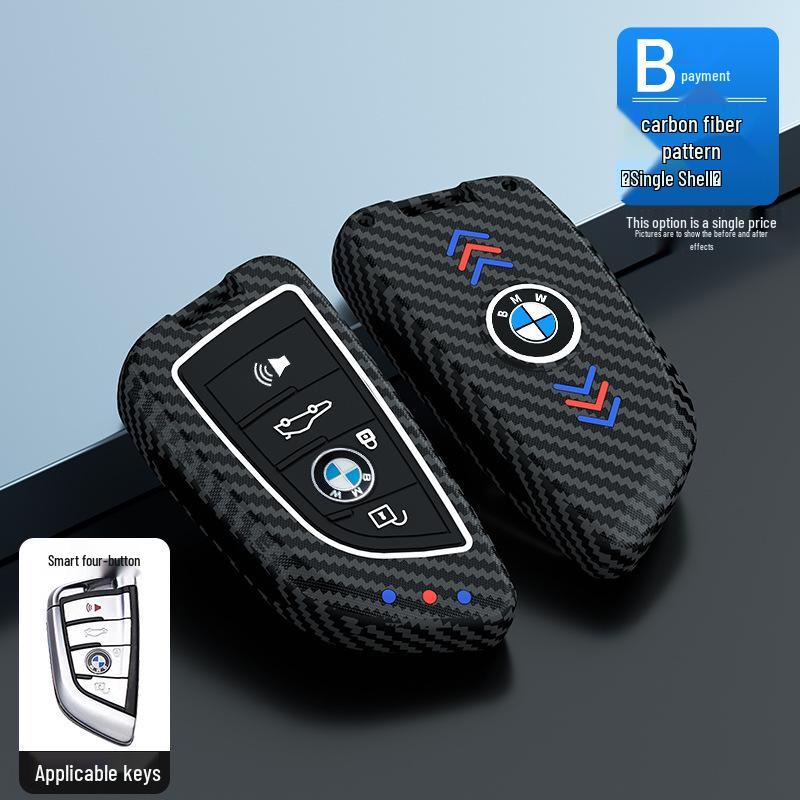 3, 5, 7 Series Blade Key Case - Luminous Protective Shell for 320i, 525li Remote & X3 Buckle