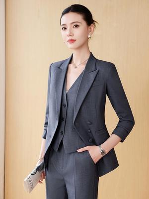 High-End Autumn/Winter Smart Women's Professional Suit for Business Travel and Formal Events