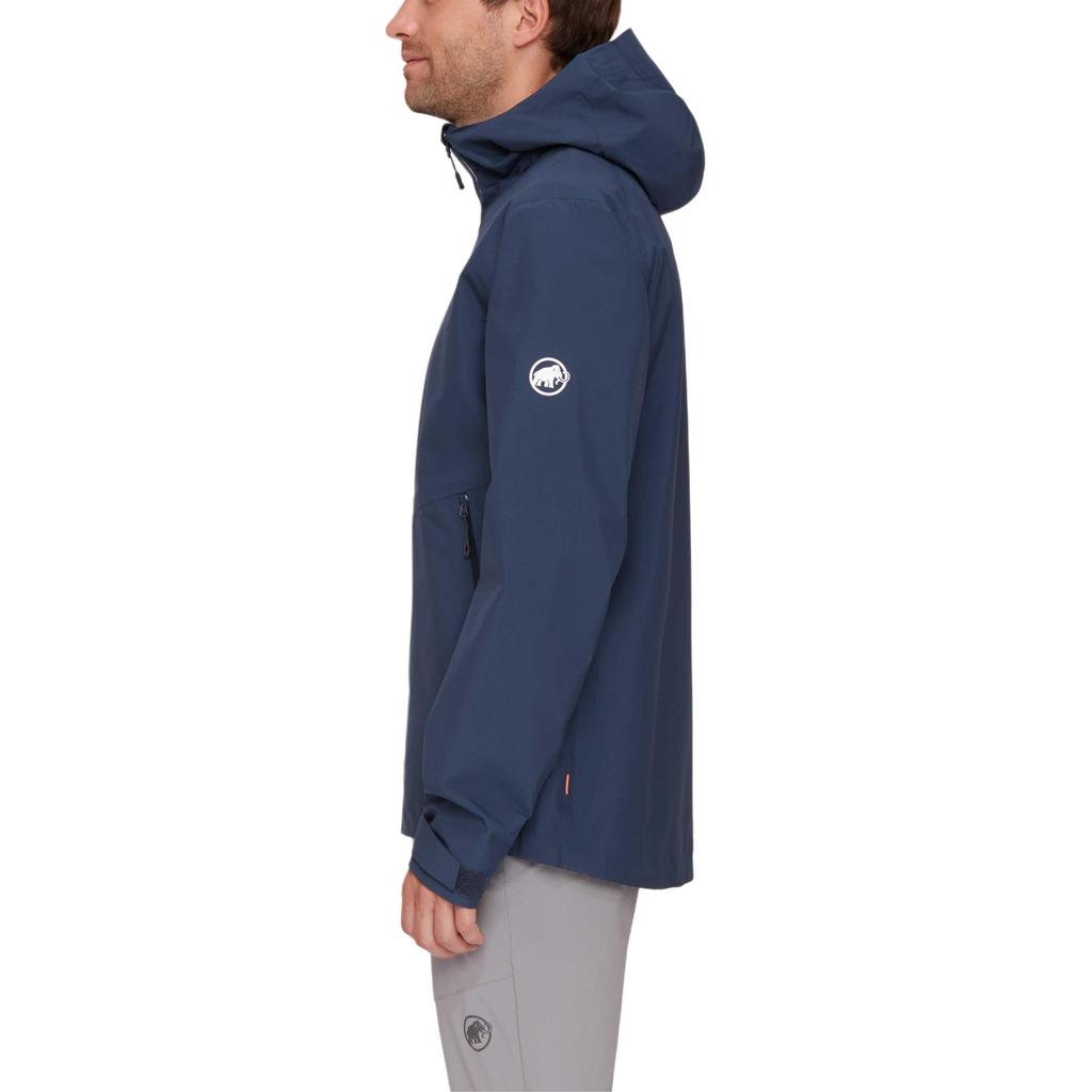 Mammut Solid Color Hard Shell Hooded Jacket Men Jackets Ocean-Blue 1010306605118