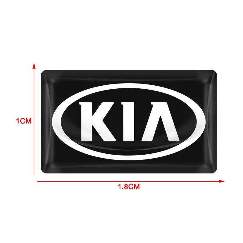 2/5/10 ks Emblém s logem auta 3D samolepky Karbonové vlákno Volant Pro Kia Rio Ceed Sportage Cerato Soul Sorento K2 K5 Skládací Autodoplňky