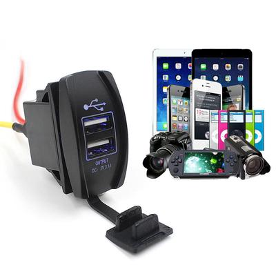 12V 24V Car Auto Boat Accessory Dual USB Charger Power Adapter Outlet